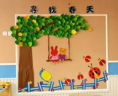(收藏版)幼儿园春季环创(主题墙+手工)